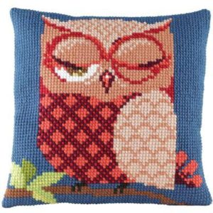 Pako Borduurpakket Kussen Uil