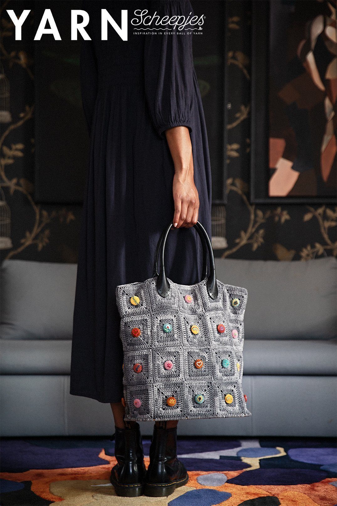 Scheepjes YARN Bookazine 12 Romance Caird Bag by Ingrid Peters