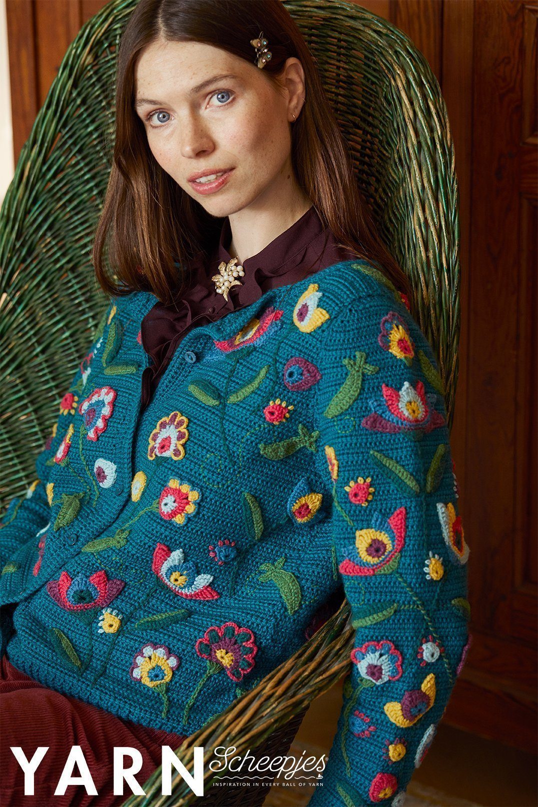 Scheepjes YARN Bookazine 12 Romance Effie Cardigan by Cara Medus (2)