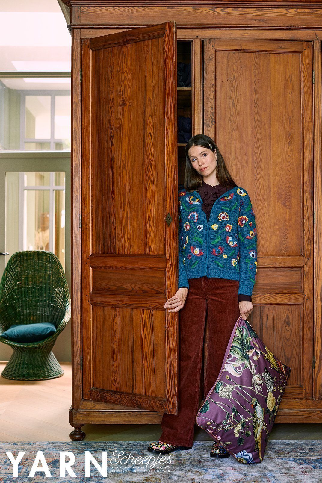 Scheepjes YARN Bookazine 12 Romance Effie Cardigan by Cara Medus