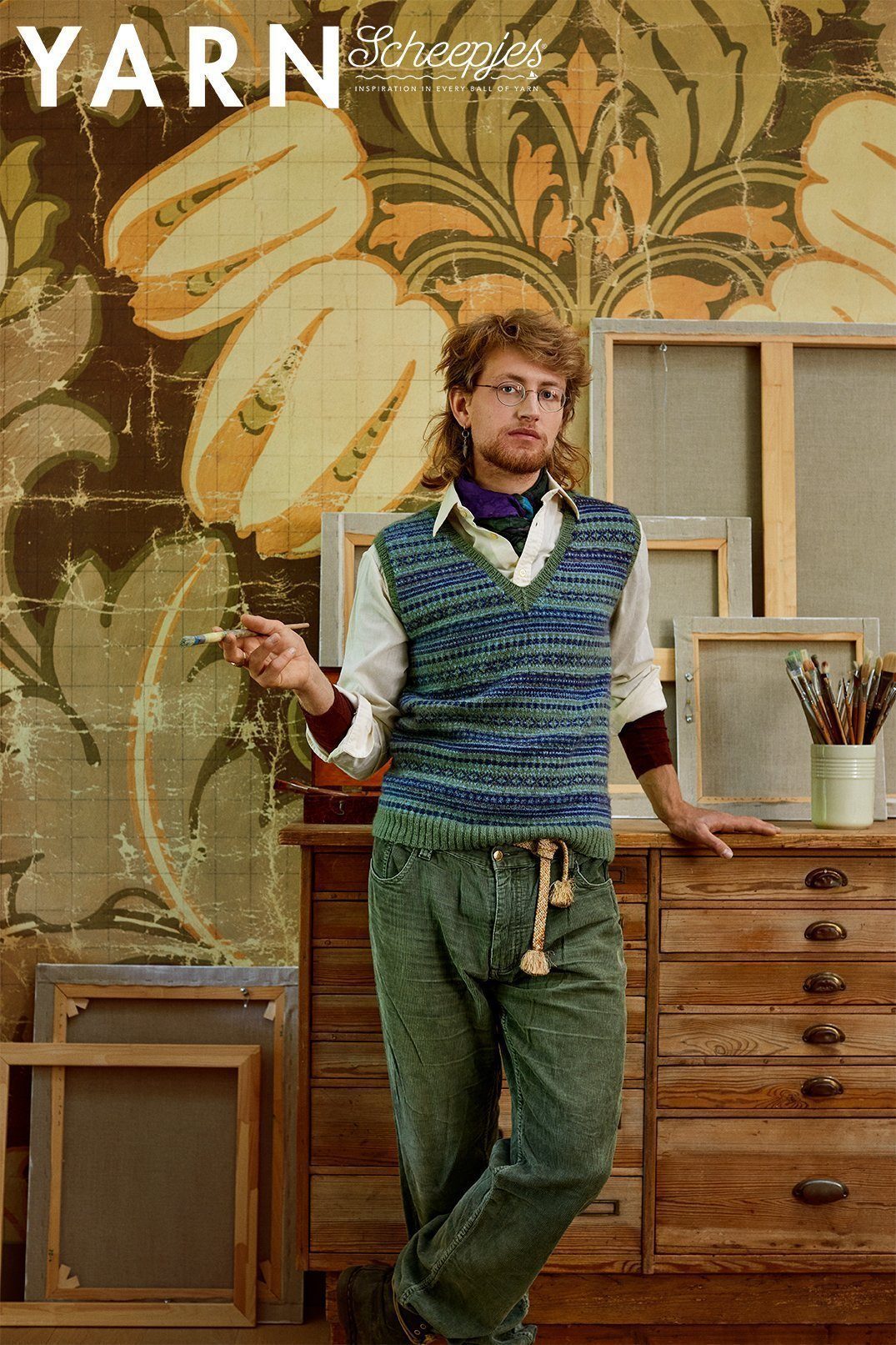 Scheepjes YARN Bookazine 12 Romance Holman Slipover by Dario Tubiana