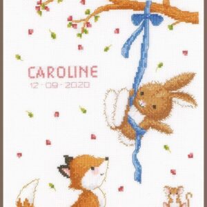 Borduurpakket | Vrolijke bosvriendjes