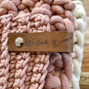 Bobbiny Pannenlap Lussen met Tekst – Set van 2