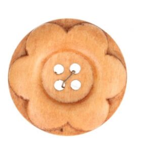 MMJZ Knoop hout bloem | 30mm