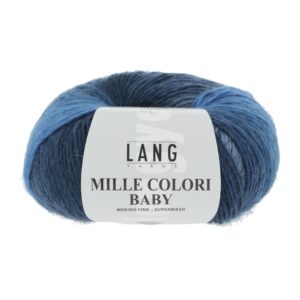 Lang Yarns Mille Colori Baby - 202 Multicolour Blue / Brown / Atlantic