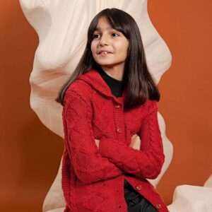 Breipakket Aranvest met capuchon Venere – Lang Yarns Poseidon