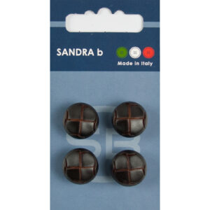 Sandra Ab Leren knopen achtersteek Ø 15 mm