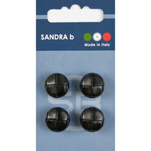 Sandra Ab Leren knopen achtersteek Ø 15 mm