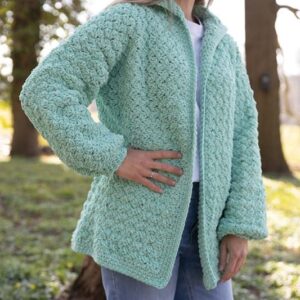 Haakpakket Vest Lilian – Durable Velvet