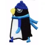 Pinguïn met muts en sjaal