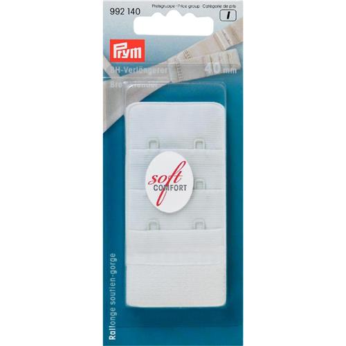 Prym BH-verlengstuk 40 mm – 3 × 2 haken – wit