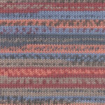 002 Blue / Burgundy / Brown / Salmon